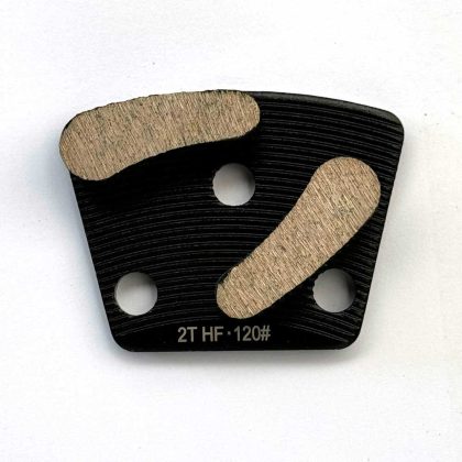 HTG-2T Metal Diamond Concrete Grinding Shoe Hard Floor Grit # 120 (3-Hole Magnet)