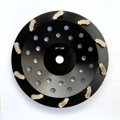 HTG-CW1-HF 10 inches Concrete Grinding Cup Wheel Hard Floor Grit 120#