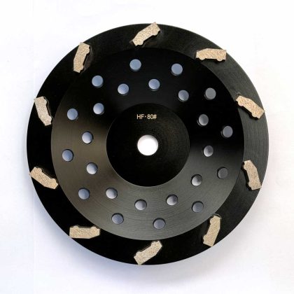 HTG-CW1-HF 10 inches Concrete Grinding Cup Wheel Hard Floor Grit 80#