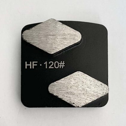 HTG-HT-2W Concrete Grinding shoe Diamond-shape segment Hard Floor Grit 120# (Redi-Lock)