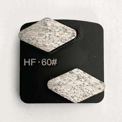 HTG-HT-2W Concrete Grinding shoe Diamond-shape segment Hard Floor Grit 60# (Redi-Lock)